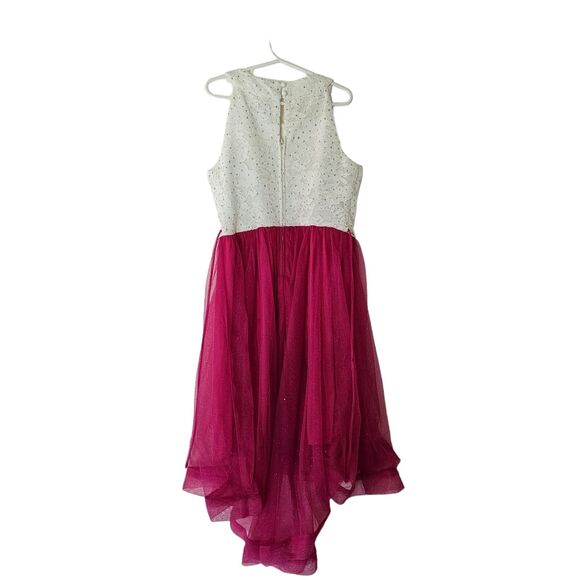 Speechless Lace to Tulle High Low Dress Fit Flare girls size 10‎ Shimmer - Picture 7 of 10
